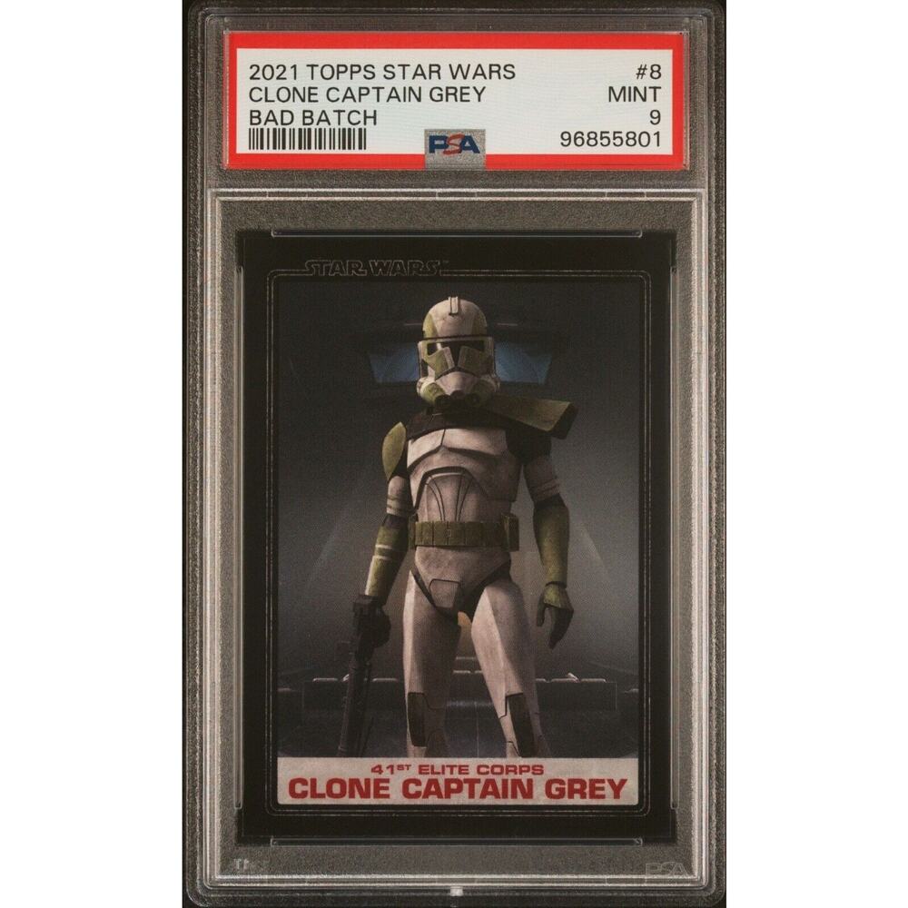Star Wars Bad Batch Clone Captain Grey #8 PSA 9 CERT#96855801